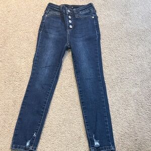 Girls Joe's Jeans High Rise button fly Indigo Denim size 7